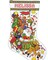 DIY Design Works Santa Sleigh Christmas Counted Cross Stitch Stocking Kit 5951